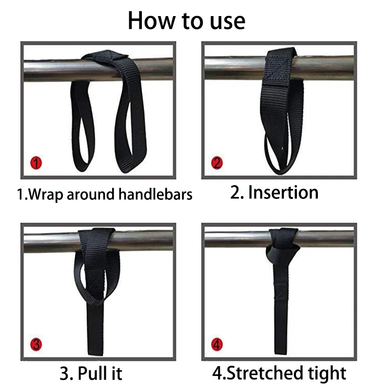 Motorcycle Tie Down Luggage Bandage Soft Straps Towing Ropes 2/4pcs For Car Motorbike Hauling Belt Loops Band Tensioning Belts