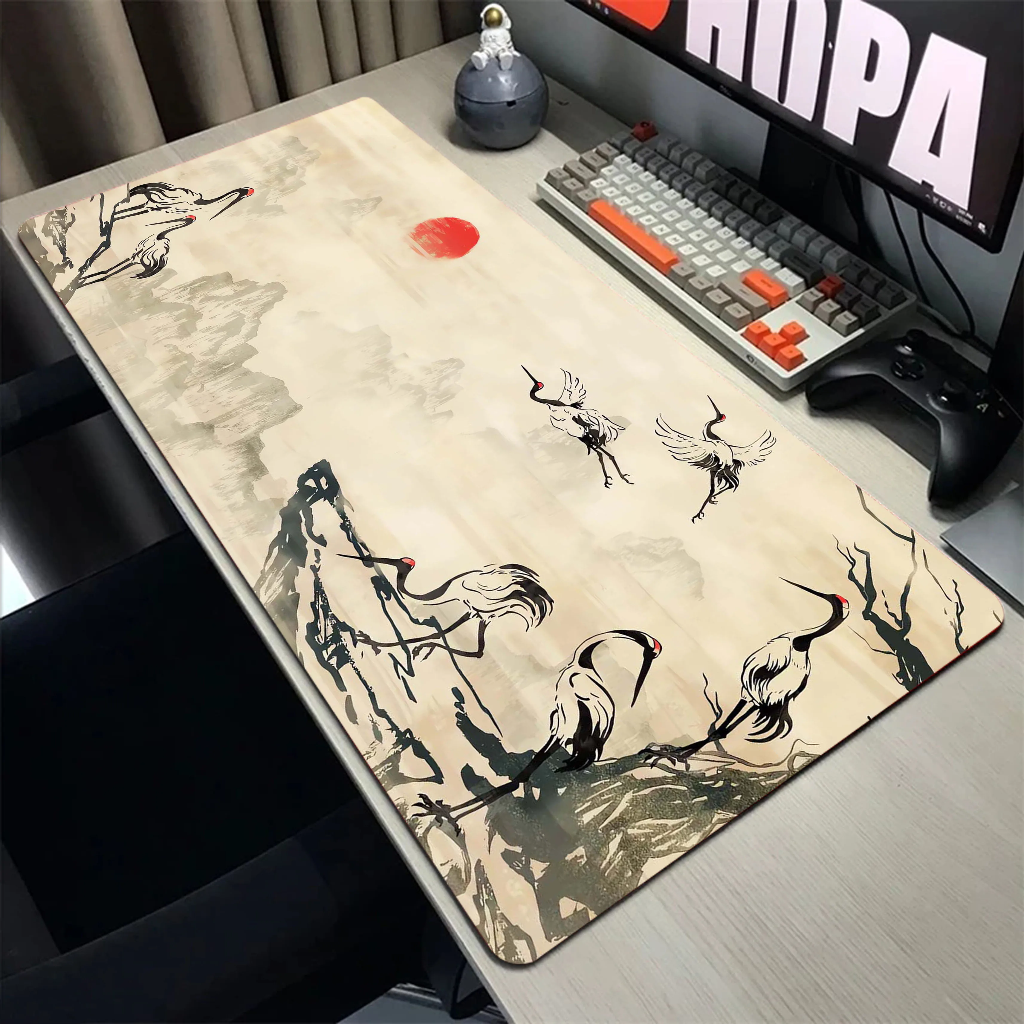 

Mountain Serenity Japan Art Mouse Pad Gaming Setup Accessories Mousepad XXL Desk Mat Locking Edge Mouse Pads Keyboard Mat