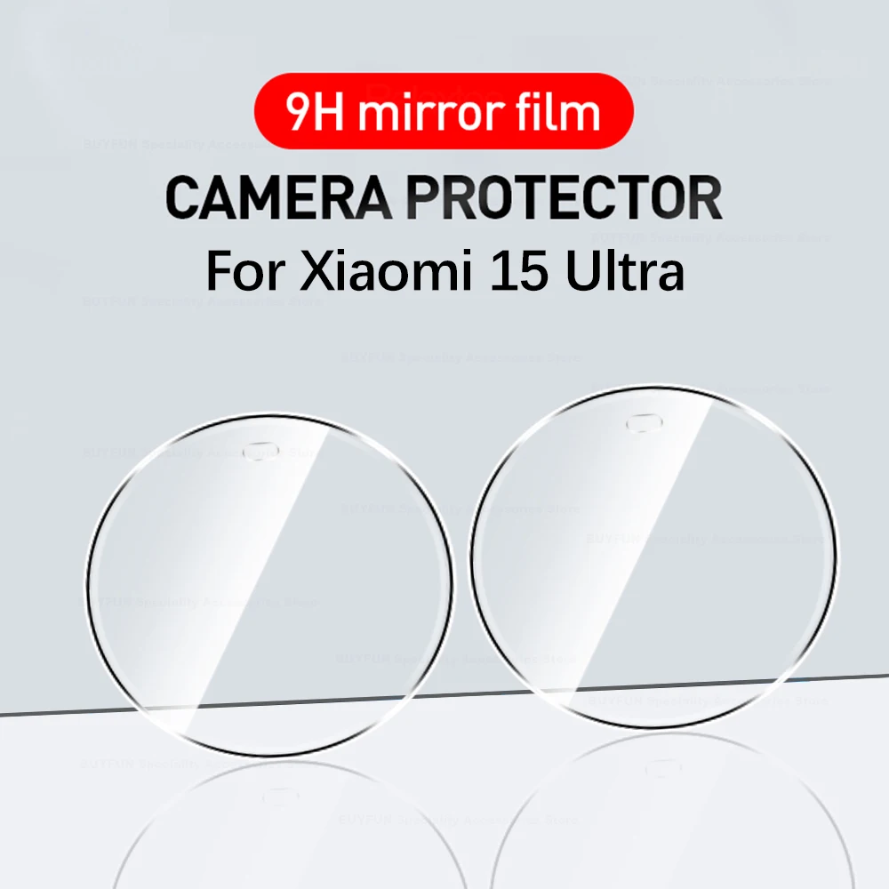 Premium HD Curved Tempered Glass Camera Lens Protectors - 2 Pack