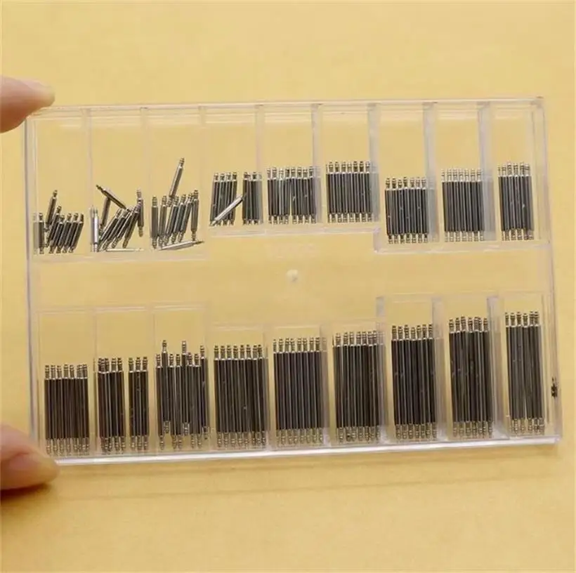 시계 이어 세트 시계 스트랩 연결 축 용수철 축 시계 핀, 삽입 핀 고정 축 시계 액세서리, 1.5mm