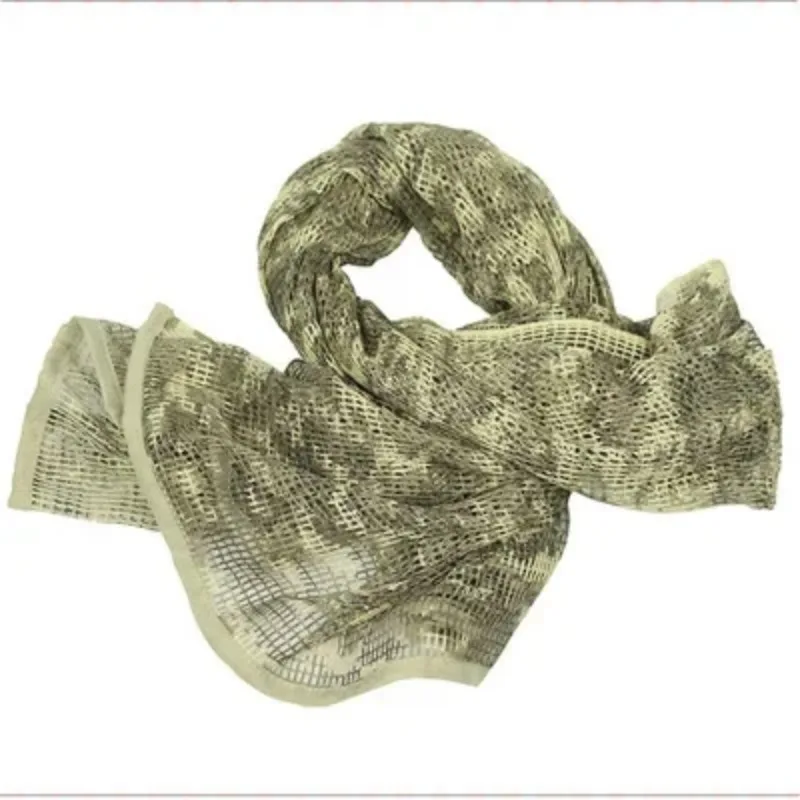 Long Camo Scarf Bib Multi-purpose Camouflage Breathable Mesh Scarf Hiding Decorative Magic Turban Outdoor Riding