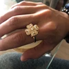 Bagues de mariage rotatives à quatre trèfles pour femmes, anneau d'anxiété Anti-Stress en acier inoxydable, bijoux esthétiques réglables