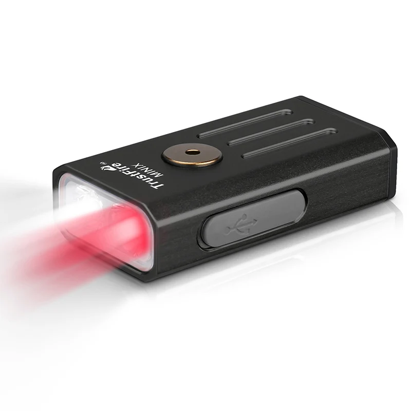 

Trustfire Minix Edc Rechargeable Lamp 320 Lumens Red Uv Light Keychain Torch Lamp Handy Led Flashlight With Type C Usb Charging