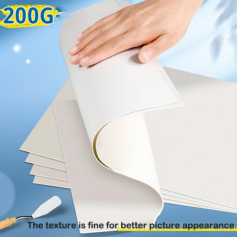 Carta Per Pastelli A Olio - 50 Fogli Spessi Con Superficie Testurizzata, Formato A4 E 20x20 Cm - Foto 8