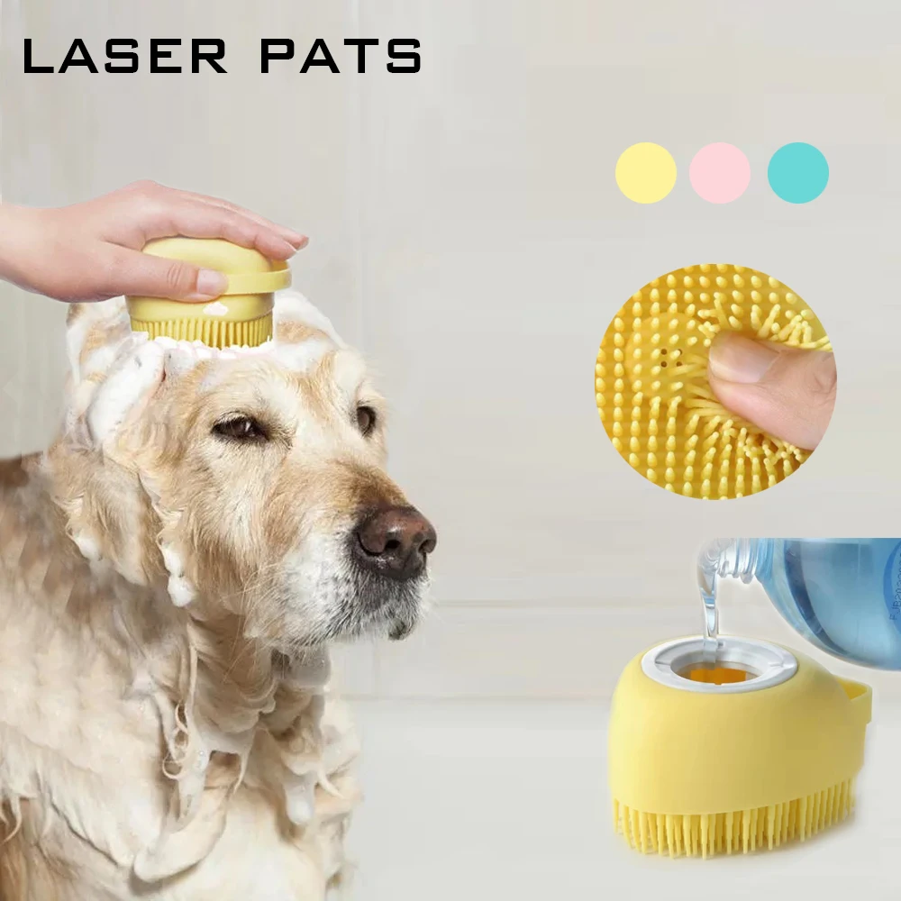 Silicone Pet Shampoo Massager Silicone Massage Dispenser Silicone