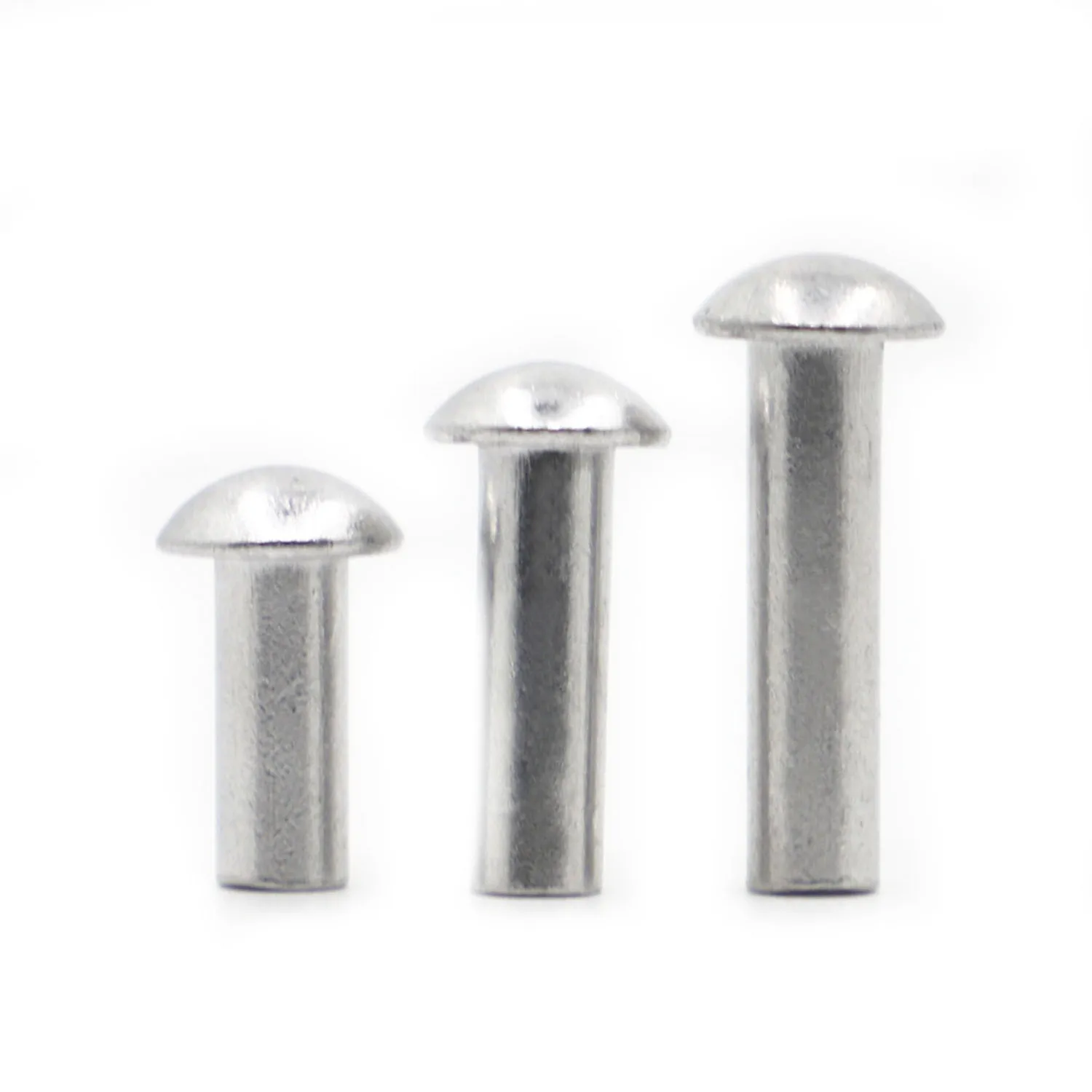 10-50pcs GB867 M2 M2.5 M3 M4 M5 M6 M8 Aluminum Solid Round Head Rivet ...