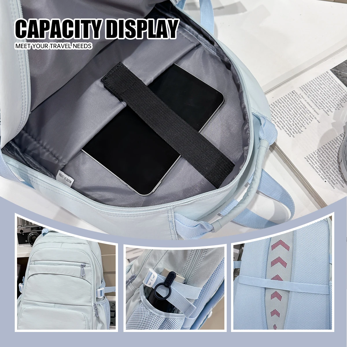 Elementary School Students' Schoolbags for Boys in Grades Three to Six, Large Capacity, Junior High School Students, High School Students, 2025 New Style Backpacks for Women