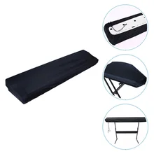 

1pc Piano Keyboard Dust Cover Stretchable Piano Cover (Black)