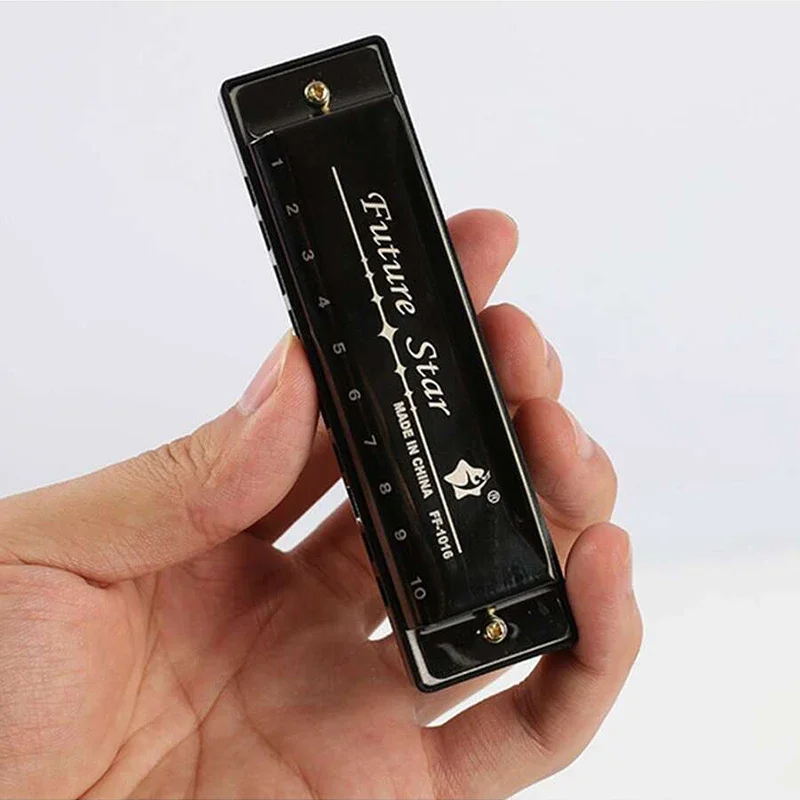 Diatonic Harmonica Chromatic Harmonica Kids Harmonica Mouth Harp Professional 10 Hole Harmonica Mouth Metal Organ for Beginners