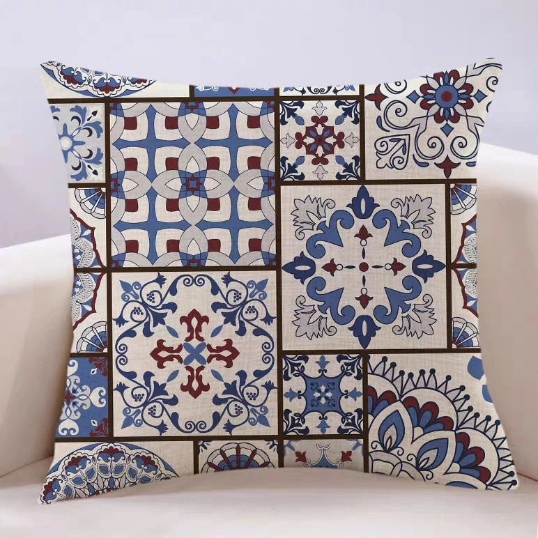 

Наволочка для подушки в пасторальном стиле, квадратная наволочка для подушки, наволочка из полиэстера для домашнего декора, 45x45