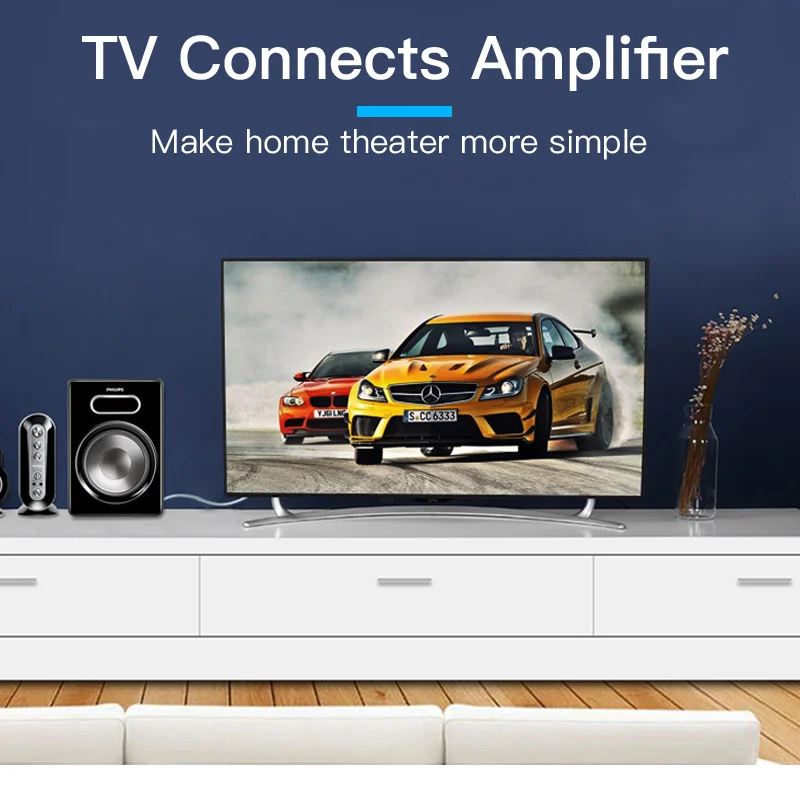 Vention RCA  ̺, 3.5mm -2 RCA  ̺, 2m 3m 5m 10m 2RCA ̺,  Ȩ þ DVD rca-3.5mm Aux ̺