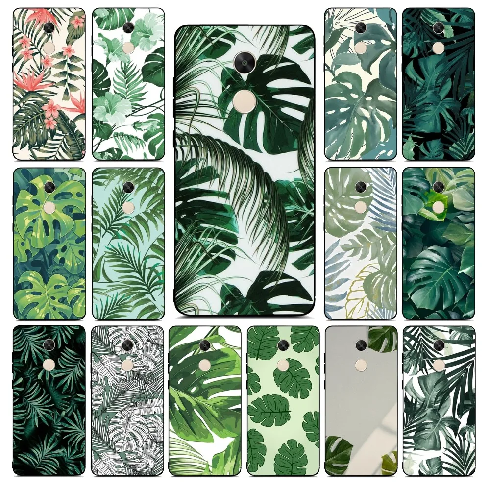 Custodia Per Telefono Monstera Green Leaves Per Redmi Note 4X5 A 6 7 8 Pro T 9 Pro 9S 10 Pro 11 Pro 11S 11Epro Pocom3Pro