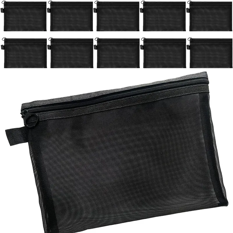 Makeup Mesh Storage Bag Simple Toiletries Receiving Pouch Translucent Light Cosmetic Bags Travel Portable Small Items Package