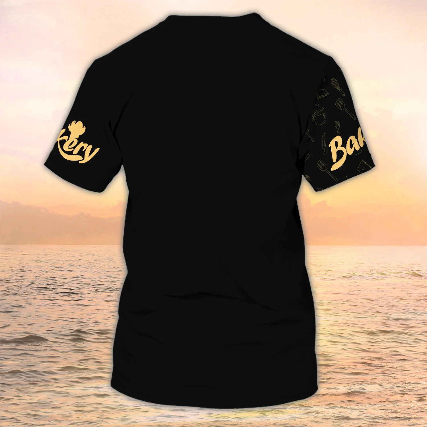 PLstar Cosmos Neueste Sommer Herren T-shirt Konditorei/Bäcker Benutzerdefinierte Name 3D Gedruckt t-shirt Unisex Casual Bäckerei Uniform DW98 – Detail 22