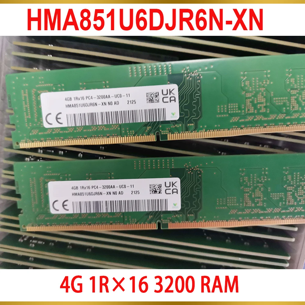 1PCS DDR4 4GB 4G 1R 16 3200 RAM For SK Hynix Memory HMA851U6DJR6N XN