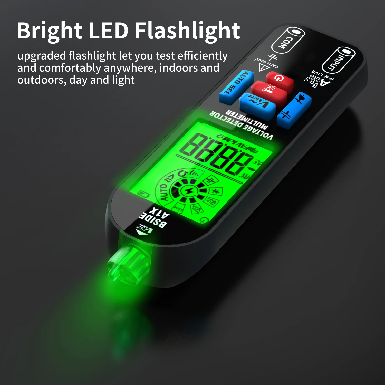 Digital Multimeter BSIDE Rechargeable Burn-in Proof Voltmeter NCV Frequency Connected Ohm Diode Capacitance Multifunction Tester