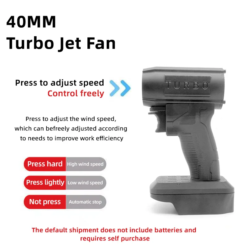 130000 Portable Fan Air Blower Rotary Air Gun Turbo Jet Fan Electric Powerful Blowers Car Wash Dryer Handheld Violent Turbofan 2