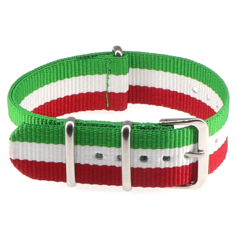 Nylon Army Sports Black Watch Strap with Belt Buckle