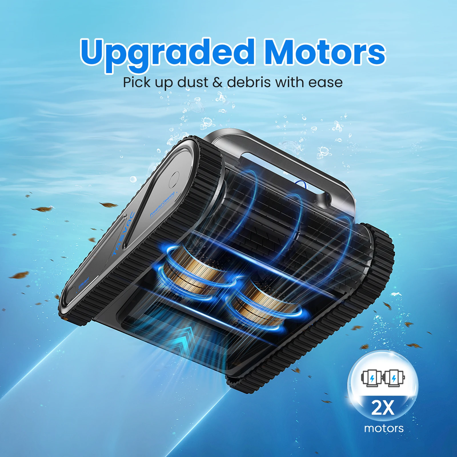 TASVAC Automatic Cordless Robotic Pool Cleaner 2