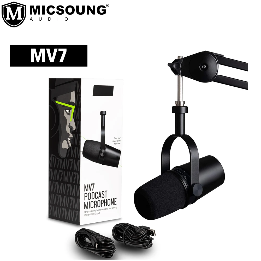 Mv7 Podcast Usb Microfono Dinamico Microfono Microfono Per Shure Registrazione Live Streaming Gaming