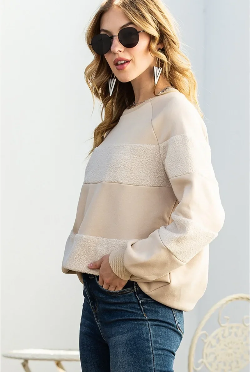 2024 New Women's Patchwork Striped Pullovers O Neck Fashion Sweatshirts Loose Casual Long Sleeve Tops Oversize Sweater NASY0023