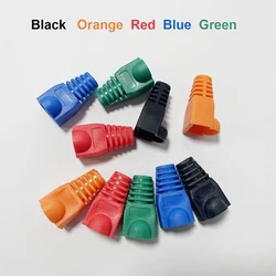 Multicolour Ethernet Cable Connector Protective Sleeves - 50/100 Pack - 100 PCS (Average 5 Colors)