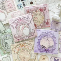 Yoofun 20pcs/lot Vintage Memo Pads Scrapbooking Decorative Material Paper Collage Background Paper Journaling Diary Planner 2