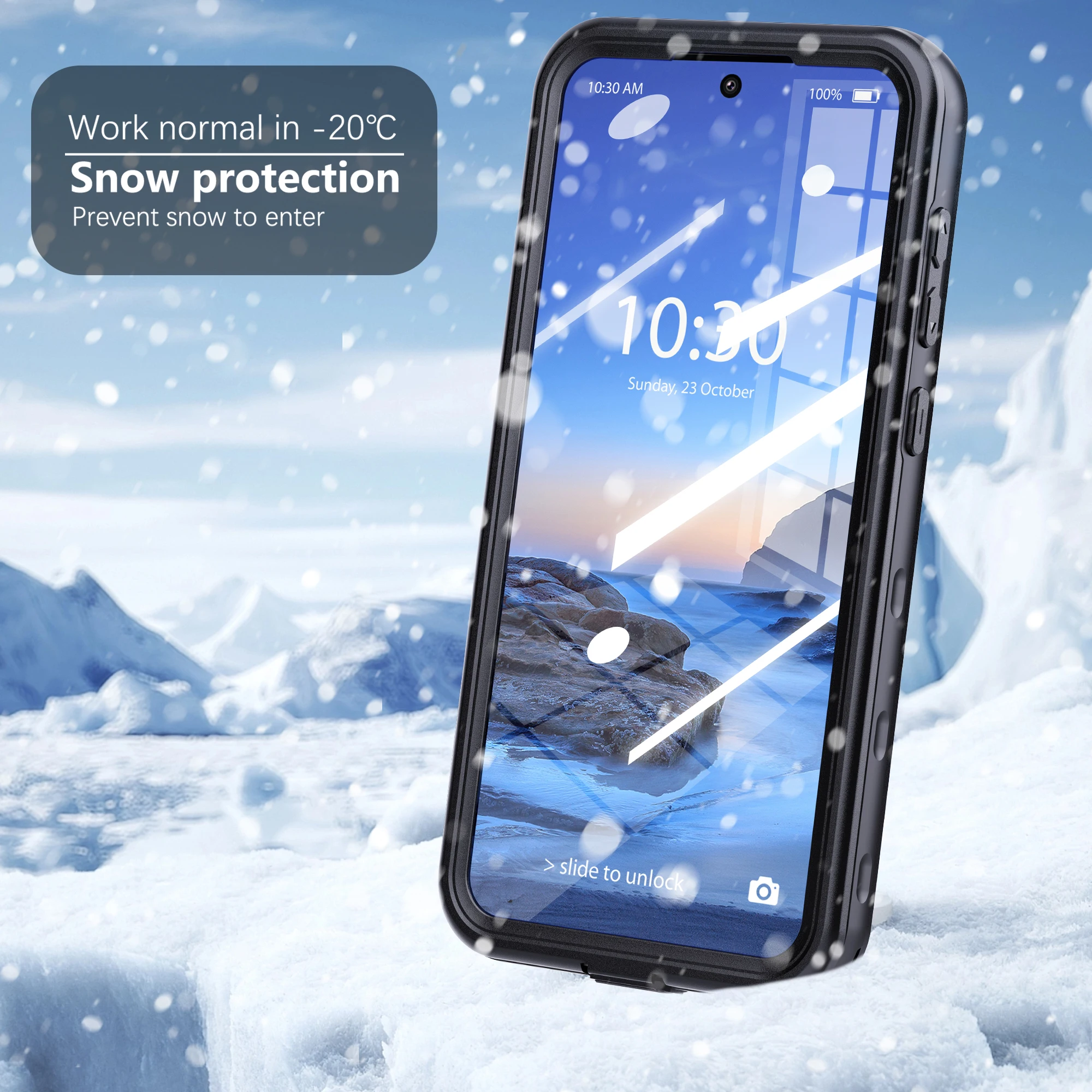 Universal Waterproof Phone Case, Transparent Anti-Drop, Submersible Up to 2 Meters