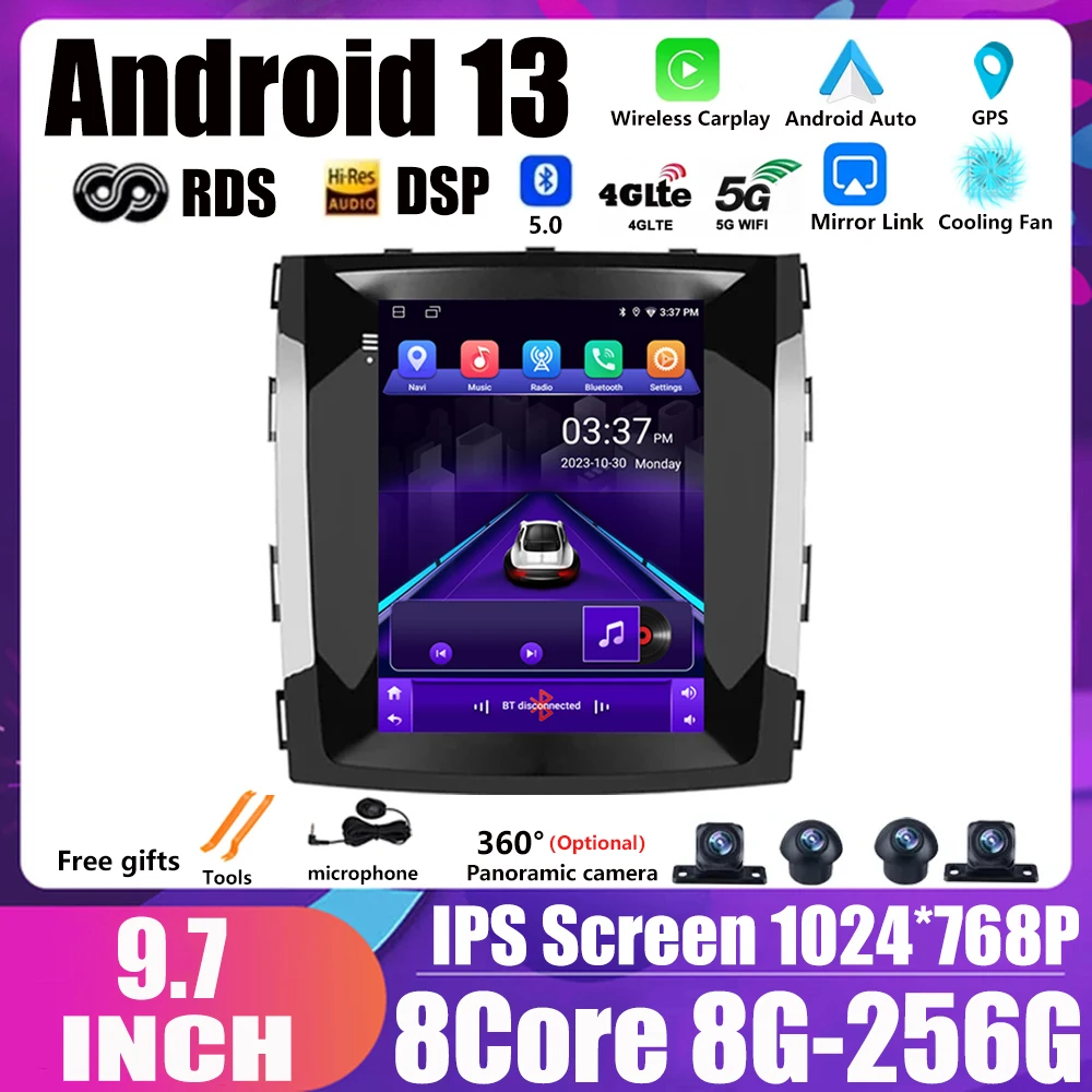 

Android 13 for Great wall Haval H9 2015 2016 2017 9.7"Screen Car Radio Stereo Autoradio Carplay Multimedia Navigation GPS WIFI