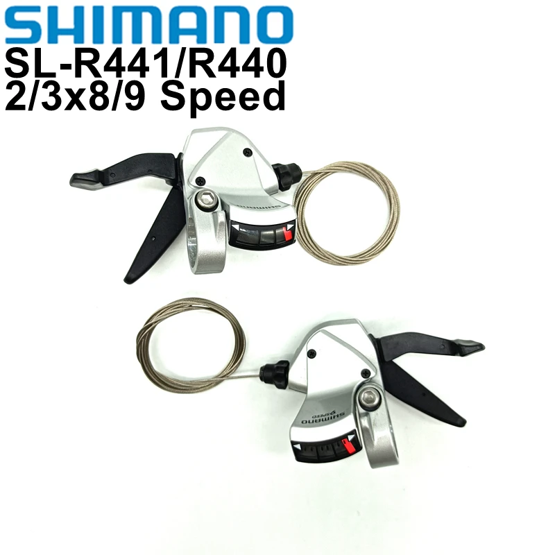 SHIMANO SL-R440 SL-441 vitesses levier de vitesses Gris Made in JAPAN