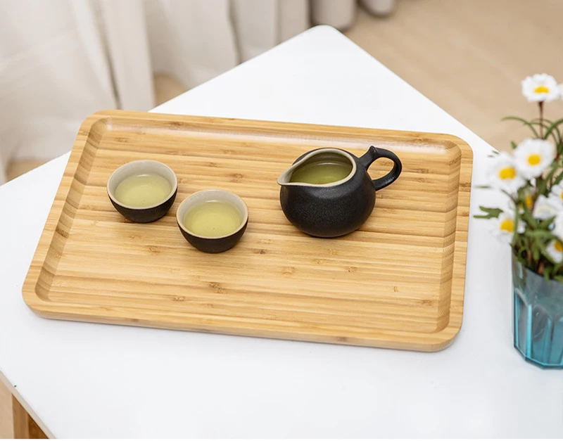 Japanese bamboo serving trays