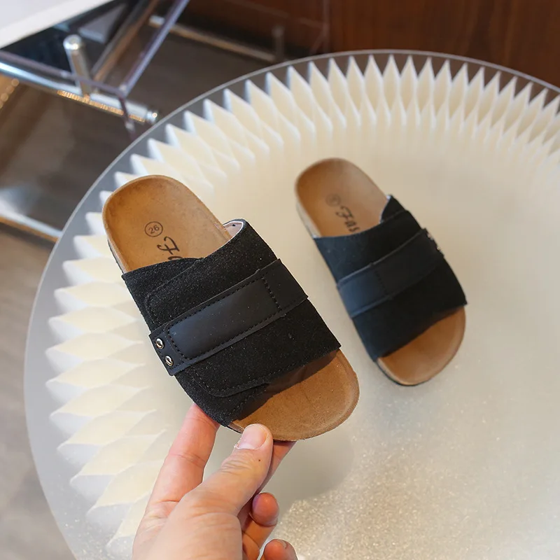 Children Slippers Summer Boys Girls Casual Flip-flops Flat Bottom Non-slip Beach Slippers Kids Outdoor Fashion Sandals Тапочки 3