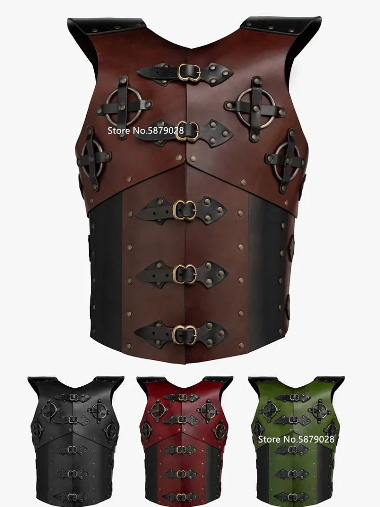 

Medieval Viking Knight Assassin Leather Cuirass Body Chest Armor Vest Steampunk Fantasy Breastplate LARP Warrior Cosplay Costume