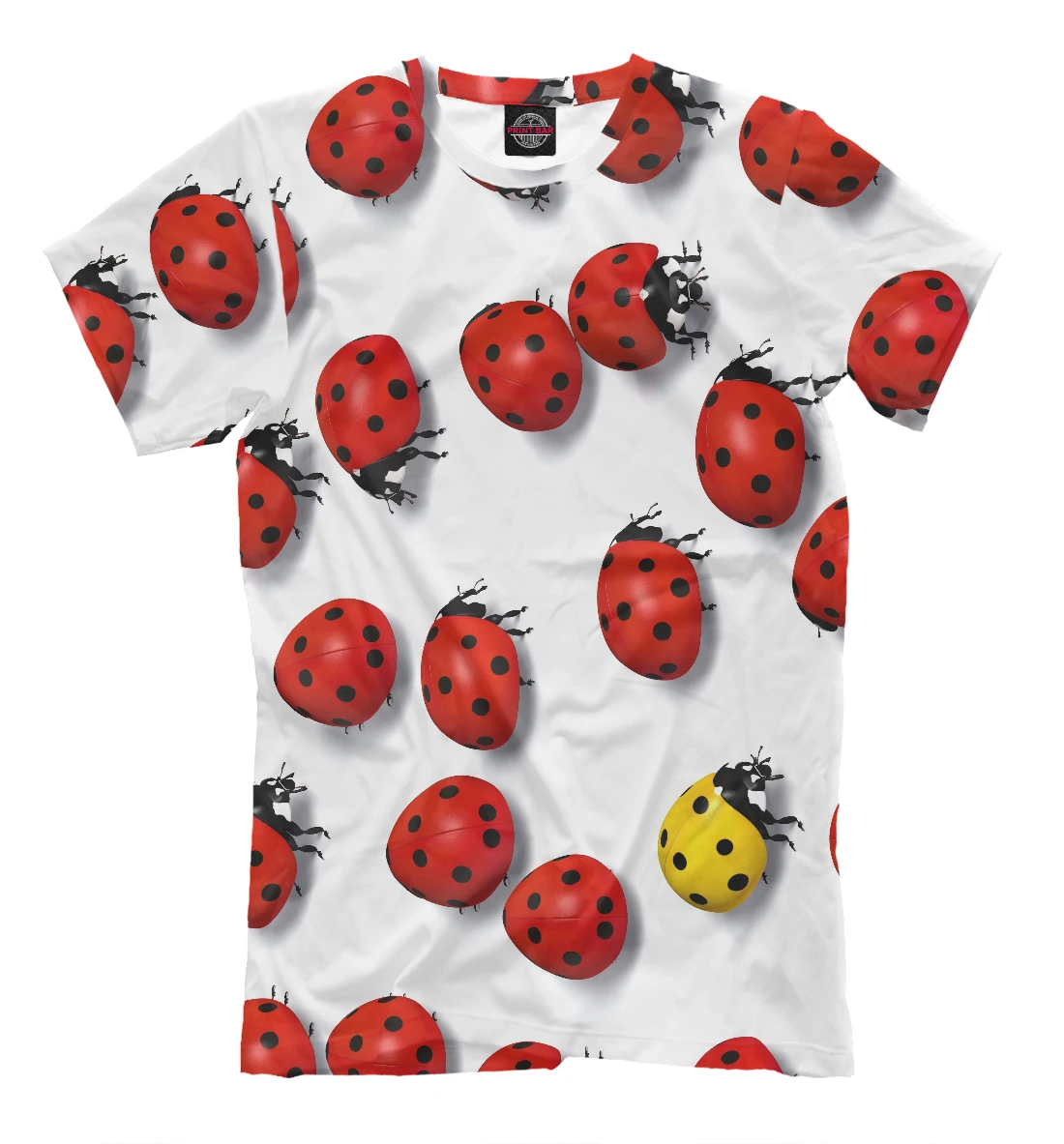 T-shirt божьи ladybug insects T shirt design |