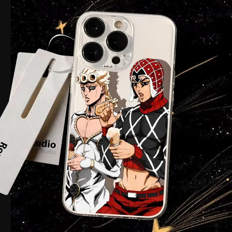 Jojo Hot Anime Pattern Transparent Phone Case