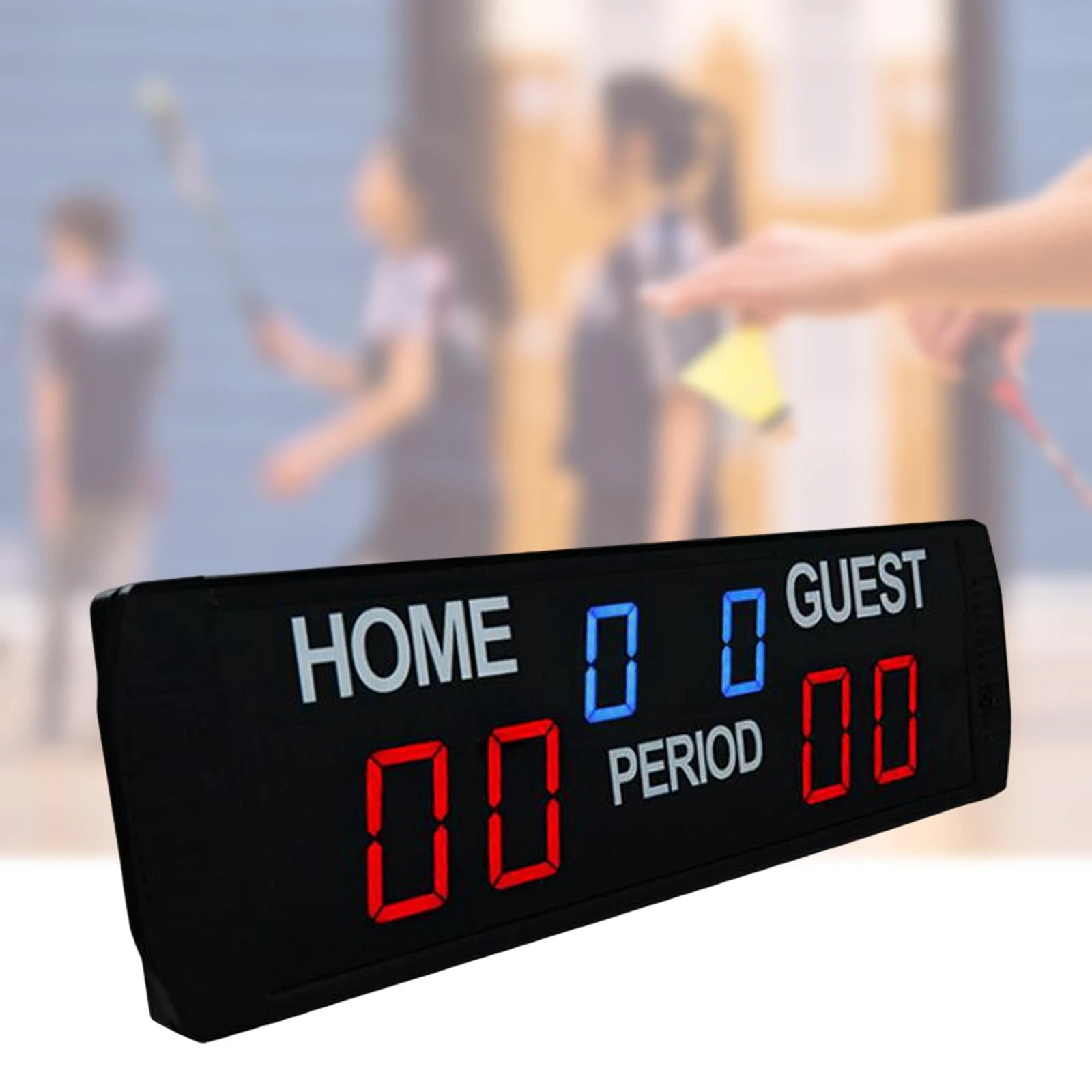 Portable Scoreboard Clock Electronic Wall Hanging LED Score Board for