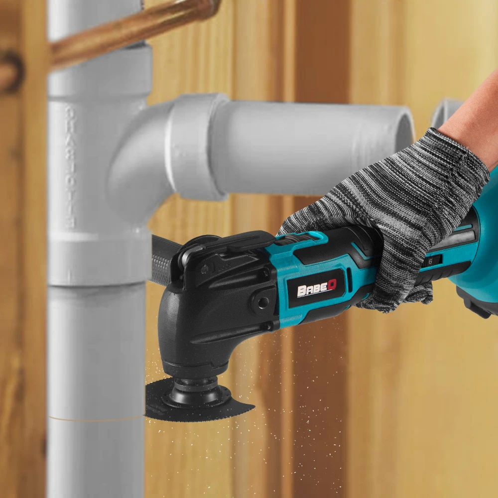 Electric Trimmer Electric Multi Tool 18V Brushless Oscillating Multi Function Tool 6 Gears Cordless Electric Trimmer/Shovel/Cutting Saw Decoration Power Tools