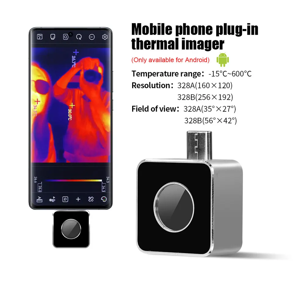 VC328A/B Mobile Thermal Imager for Android Phone IP65 Industrial fault PCB  Inspection Heat Loss Detection Infrared Camera