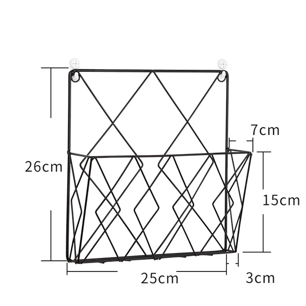 

Magazine Rack Wall Mounted Magazine Holder Hanging Bookshelf Literature Storage Rack Wall File Folder Iron Book Stand Newspapers