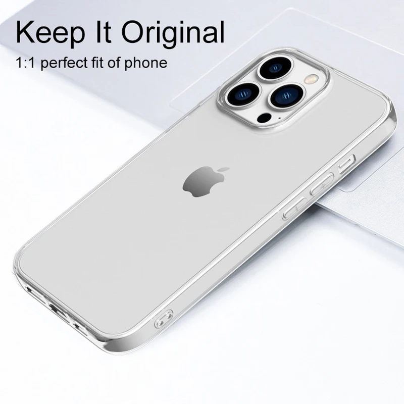 Ultra Thin Clear Silicone Soft Phone Cover - Premium Protection and Style