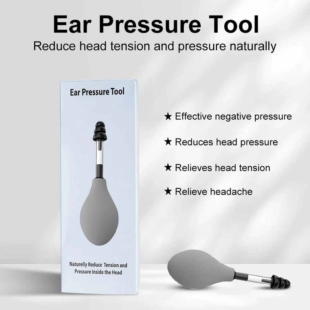 2PCS Reduce Tension Ear Pressure Tool 1PCS 3PCS Portable Silicone Inner Ear Pressure Relief Tool for Headache 5