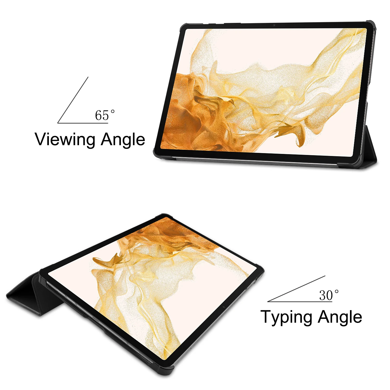 Galaxy Tab S11 Ultra 14.6 Smart Triple-Fold Stand Hard Case
