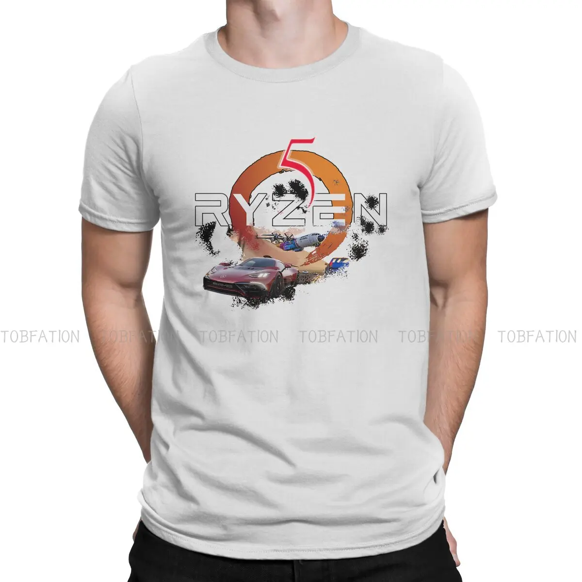 Ryzen 5 Harajuku Tshirt Forza Horizon Game Creative Streetwear Comoda Maglietta Da Uomo Tee Idea Regalo Speciale