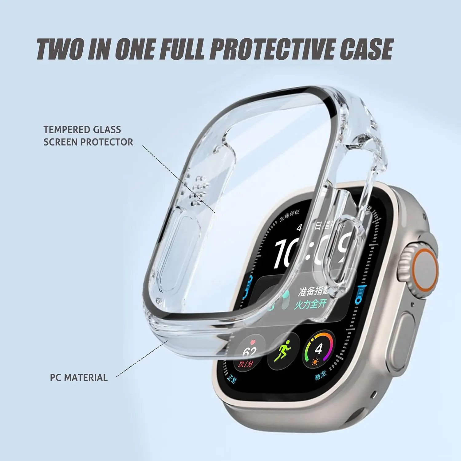 Enhanced Protective Hard Case with Tempered Glass Screen Protector