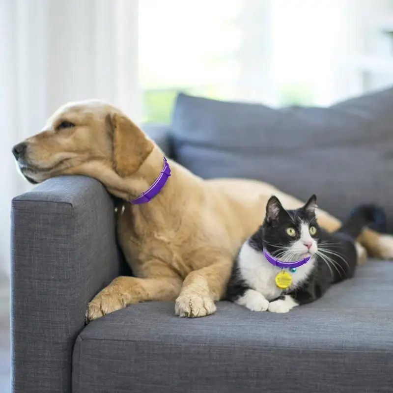 Pet Calm Collar Cat Dog Soothe Adjustable TPR Neck Strap Relieve Anxiety Remove