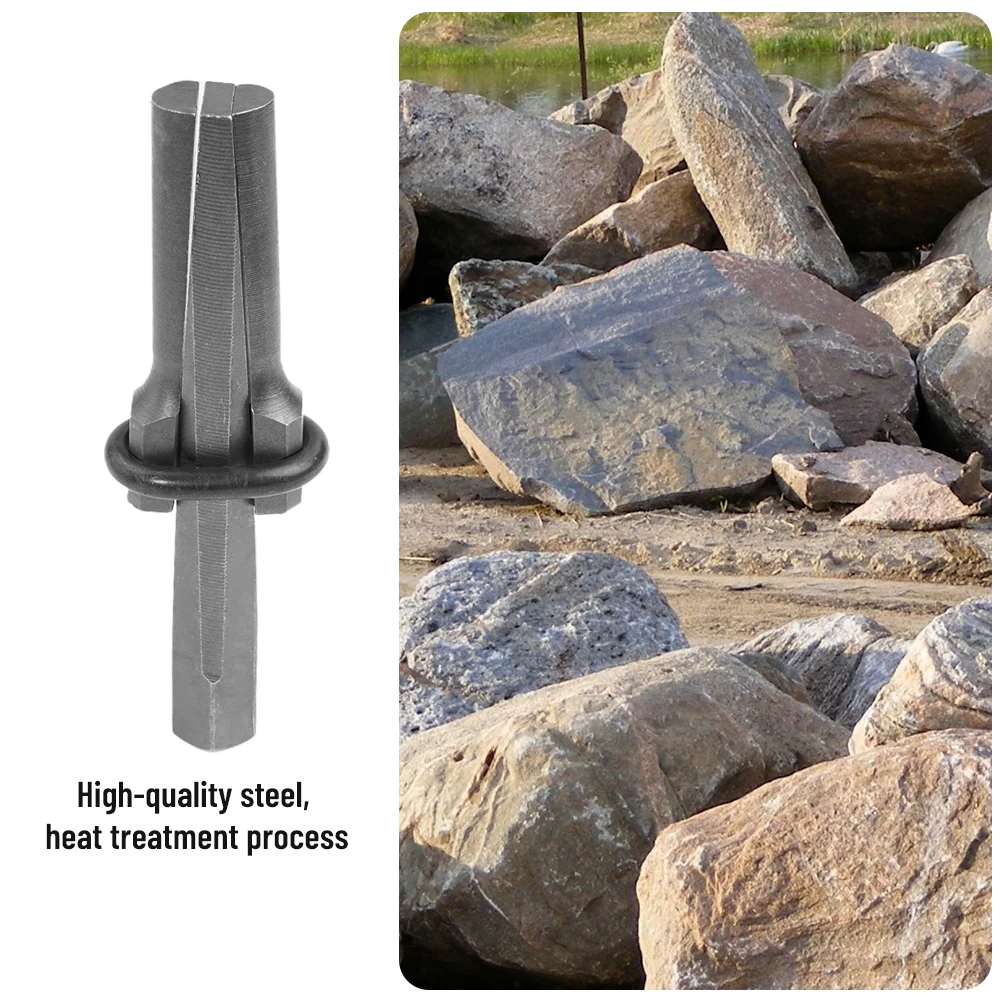 

Wedge Stone Splitter High Hardness Iron Chisel Metal Open Mountain For Splitting The Hard Stone,rock,Granite,concrete