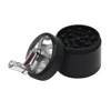 55mm Herb Grinder Hand-cranked Tobacco Crusher Durable Zinc Alloy Spice Mills with Sharp Razor for Smoker Smoking Accessories 5