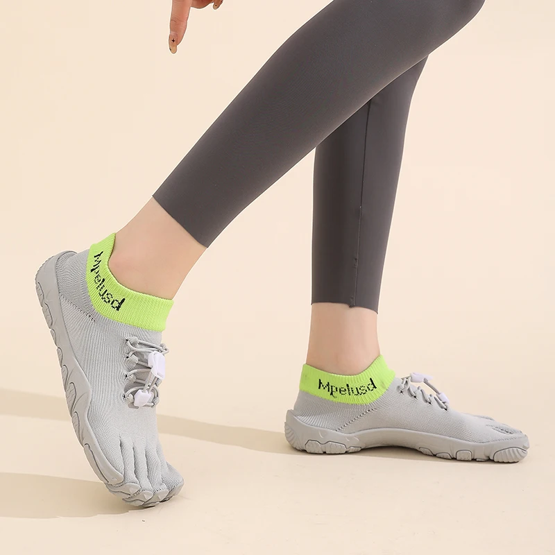 Übergröße Fünf Finger Schuhe Damen Barefoot Minimalistische Barfußschuhe für Gym Fitness Yoga Training Rutschfeste Mary Jane Gym – Detail 9