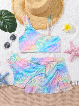 Girls 3-Piece Gradient Swim Set 1