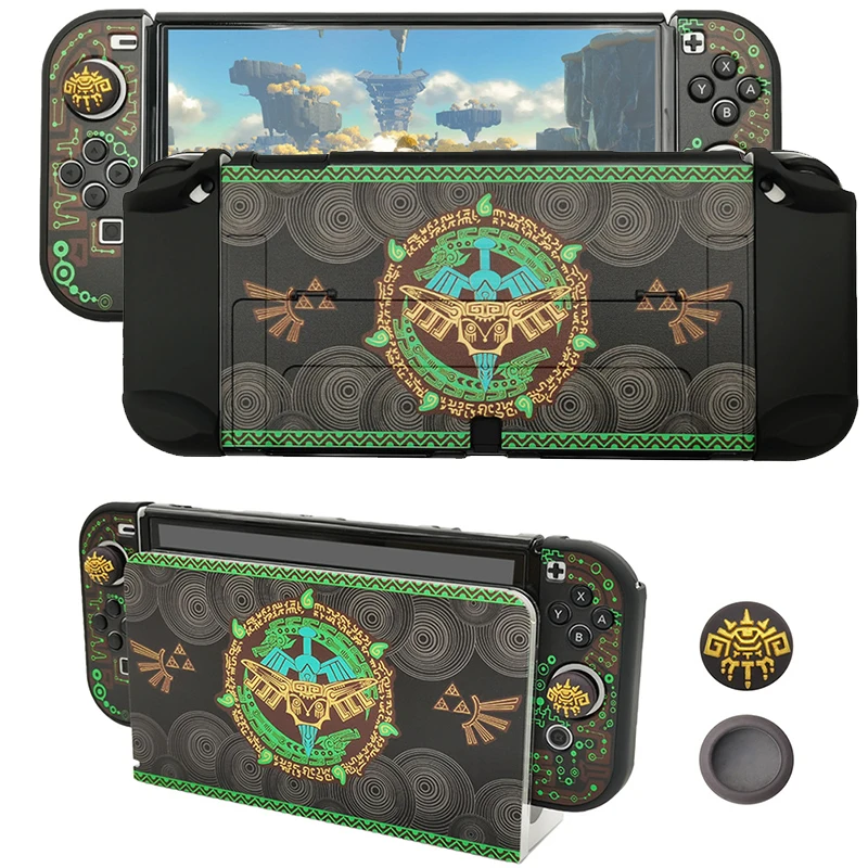 Switch Custodia Protettiva Oled Custodia Rigida Per Pc Per Custodia Zelda Per Nintendo Switch/Oled Ns Joy-Con Custodia Per Console Shell Back Case